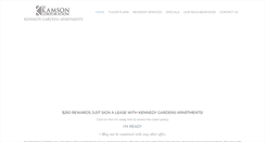 Desktop Screenshot of kennedygardensapts.com